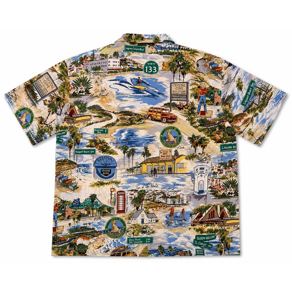 Matt Ryder Laguna Beach CA Scenic Shirt Surf Woody California Resort 52 Chest - Picture 4 of 8